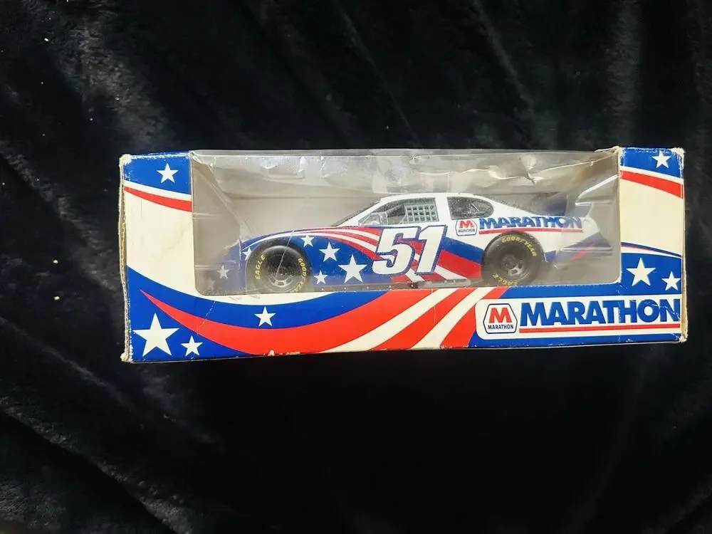 Autographed RCCA 1/24 scale die-cast #51 Marathon American Spirit Chevy NASCAR